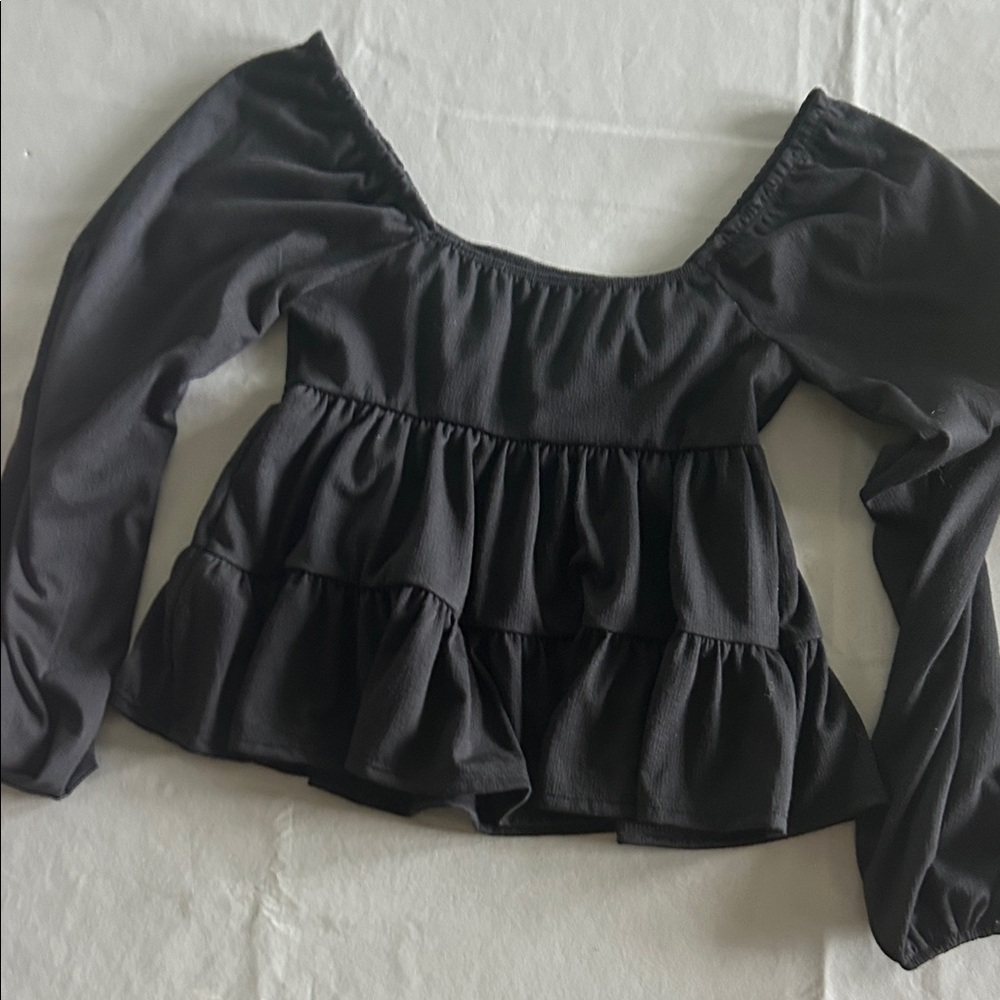Cute Fall Aesthetic Black Women's Top